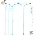 FT02 - Street Lighting Pole (Double Arm Configuration)